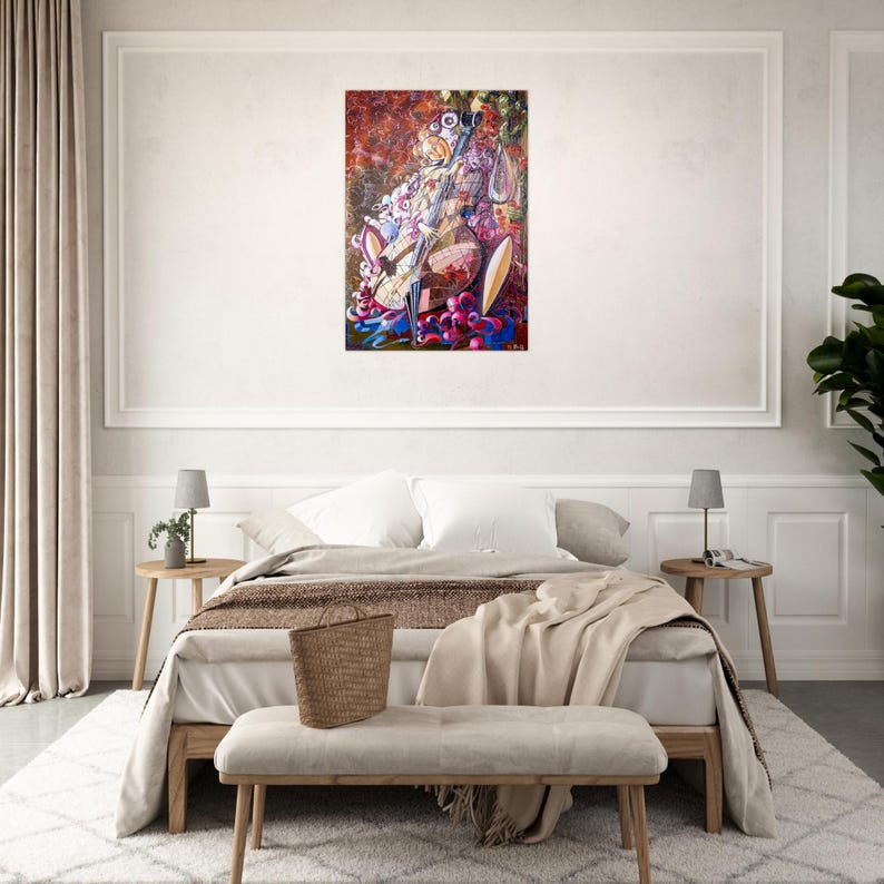 Melody 2 Aluminum Print - Vibrant, Durable Artwork for Modern Decor image 3