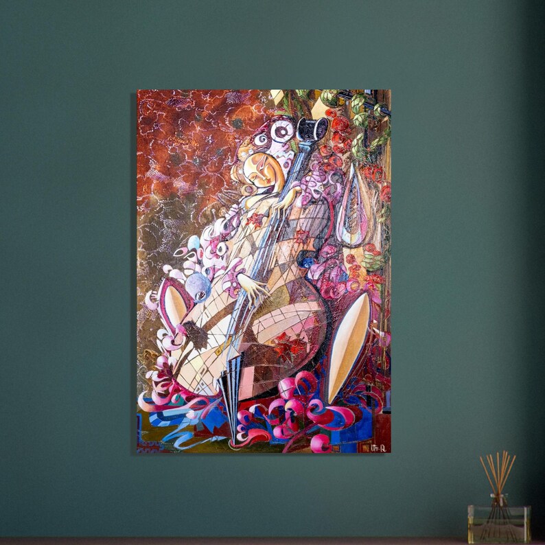 Melody 2 Aluminum Print - Vibrant, Durable Artwork for Modern Decor image 6