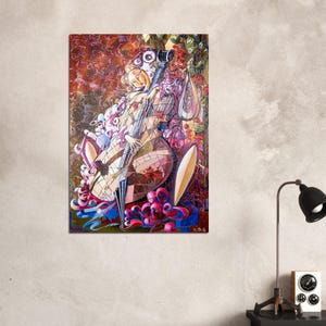 Melody 2 Aluminum Print - Vibrant, Durable Artwork for Modern Decor image 5