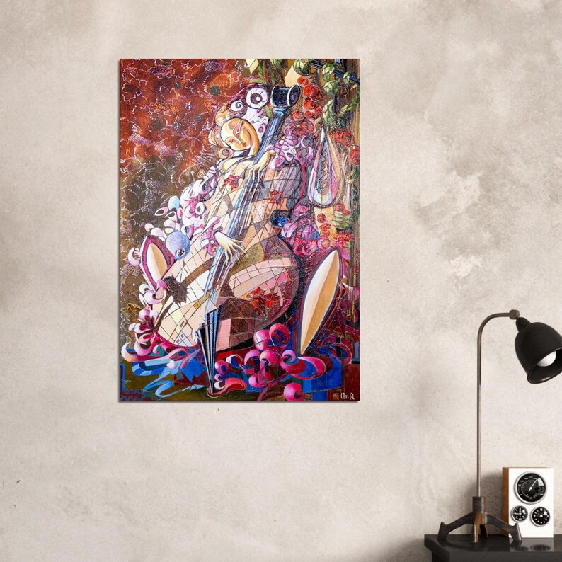 Melody 2 Aluminum Print - Vibrant, Durable Artwork for Modern Decor image 5