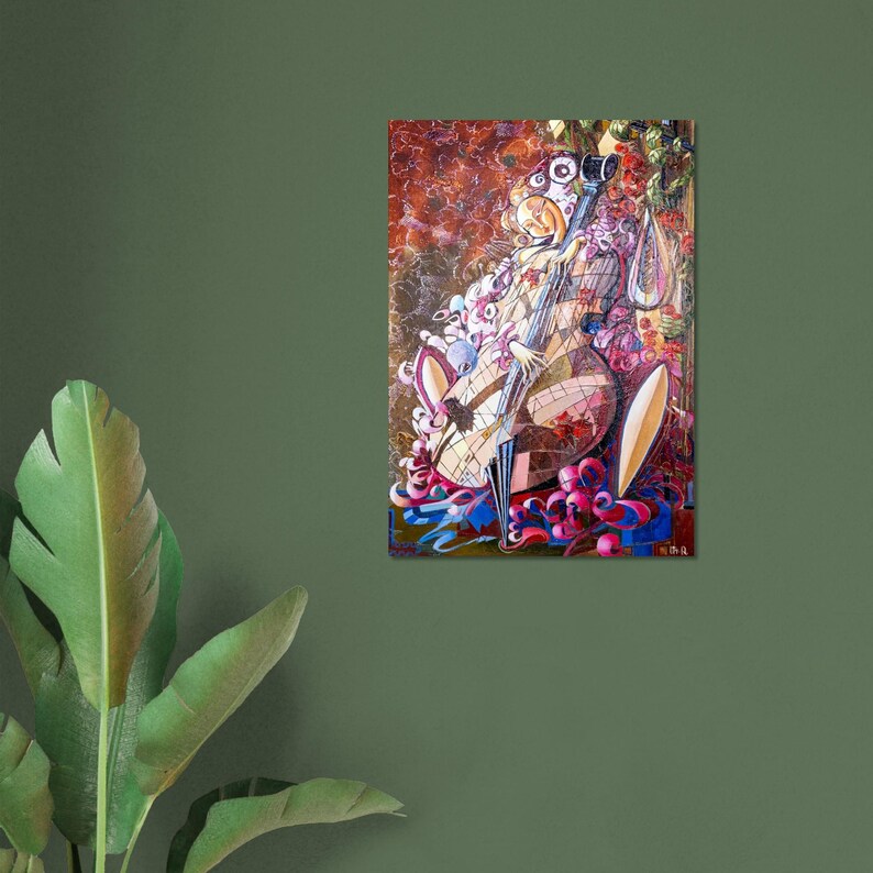 Melody 2 Aluminum Print - Vibrant, Durable Artwork for Modern Decor image 2