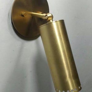 Mid Century brushed brass Ceiling Spot Light | Directional Lighting | Spotlight | Modern Light
