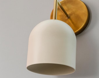 Moderne koperen wandkandelaar – minimalistische lampenkap voor lampenkap,