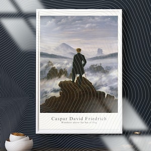 Wanderer Above the Sea of Fog Print: Caspar David Friedrich Giclee Art (Digital Download