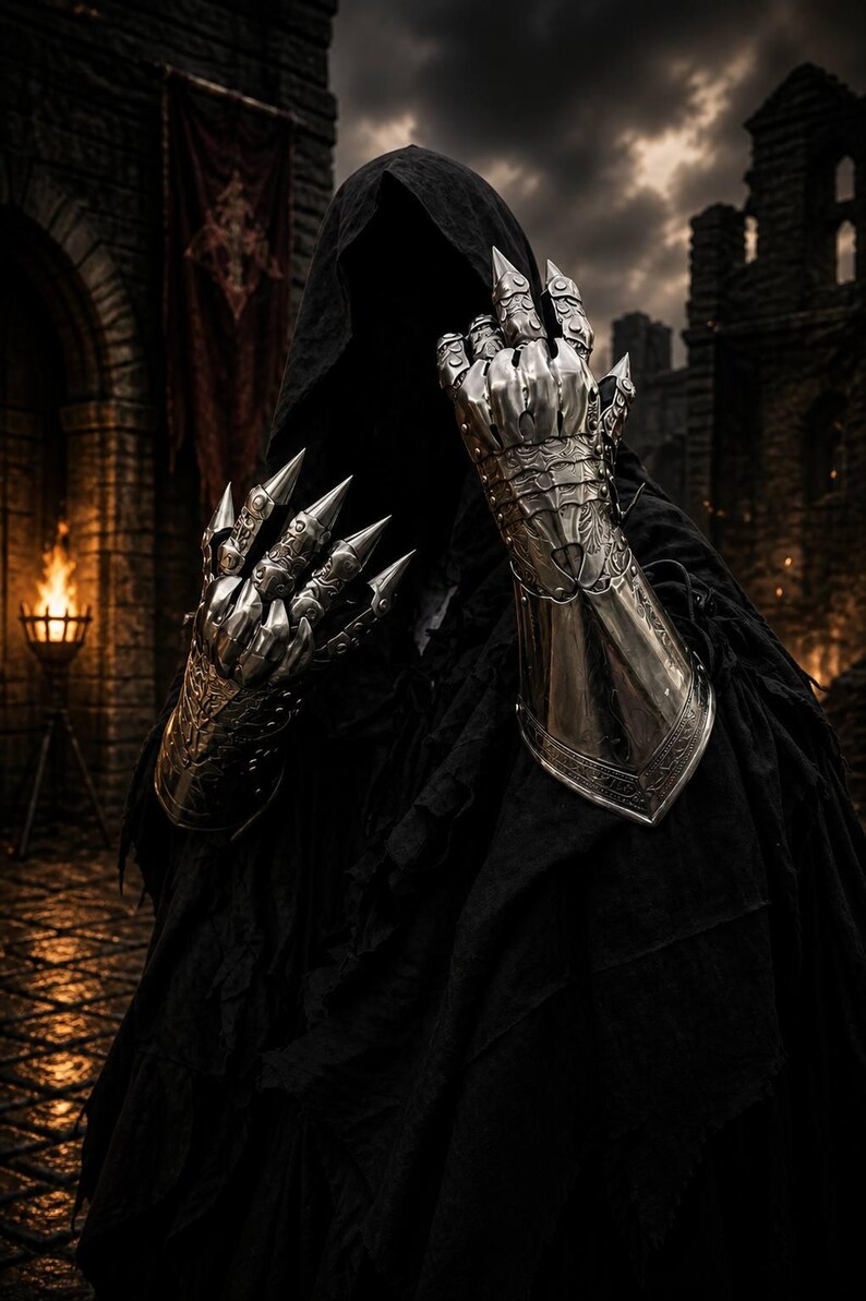 Sharp Cloak Gothic Reaper Cloak, Medieval Warrior Suit, LARP Gear, Fantasy Cosplay ...