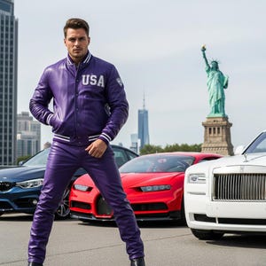 Top Men’s Leather Jacket And Trousers Custom Handmade 2-Piece Suit Premium Genuine Leather Set Outfit