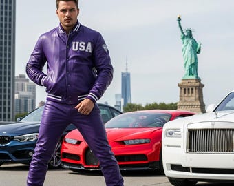 Handmade Leather Suit Men Jacket & Trousers Custom Fit
