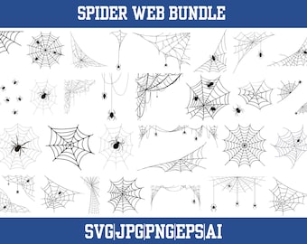 Spider Web SVG Bundle, Halloween Cut Files (Digital Download)