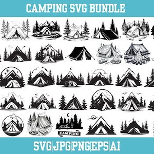 Camping svg bundle,Camping Life svg,Happy Camper svg,Adventure Svg,Campfire Svg,cut files for Cricut, Camping Shirt Design,Digital file