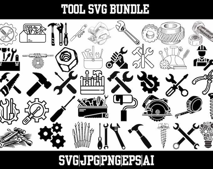 Tools SVG Bundle, Tools PNG Bundle,mechanic Tools Svg,repair Tool Svg ...