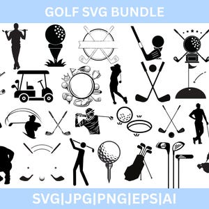 Golf SVG Bundle,Golf club svg,Golf Ball Svg,Golfing Design Svg,golf png , golf shirt svg,Golf Club,sport svg,Golf Player svg,AI,eps,jpg