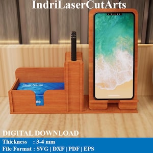 New Desk Organizer Laser Cutting Files. Laser Cutting Svg, Dxf, Pdf, Eps, Png Files