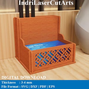 Card Name Holder Laser Cutting Files. Laser Cutting Svg, Dxf, Pdf, Eps, Png Files