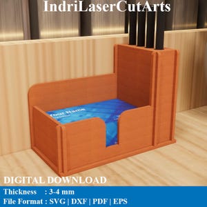 Business Card Holder Laser Cutting Files. Laser Cutting Png, Eps, Dxf, Pdf, Svg Files