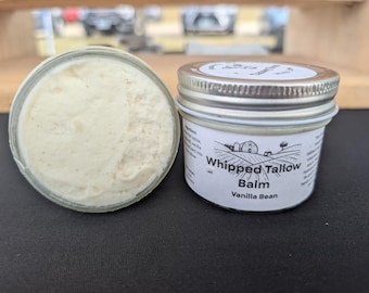 Grass Fed Whipped Tallow Balm: Natural Jojoba Oil Moisturizer