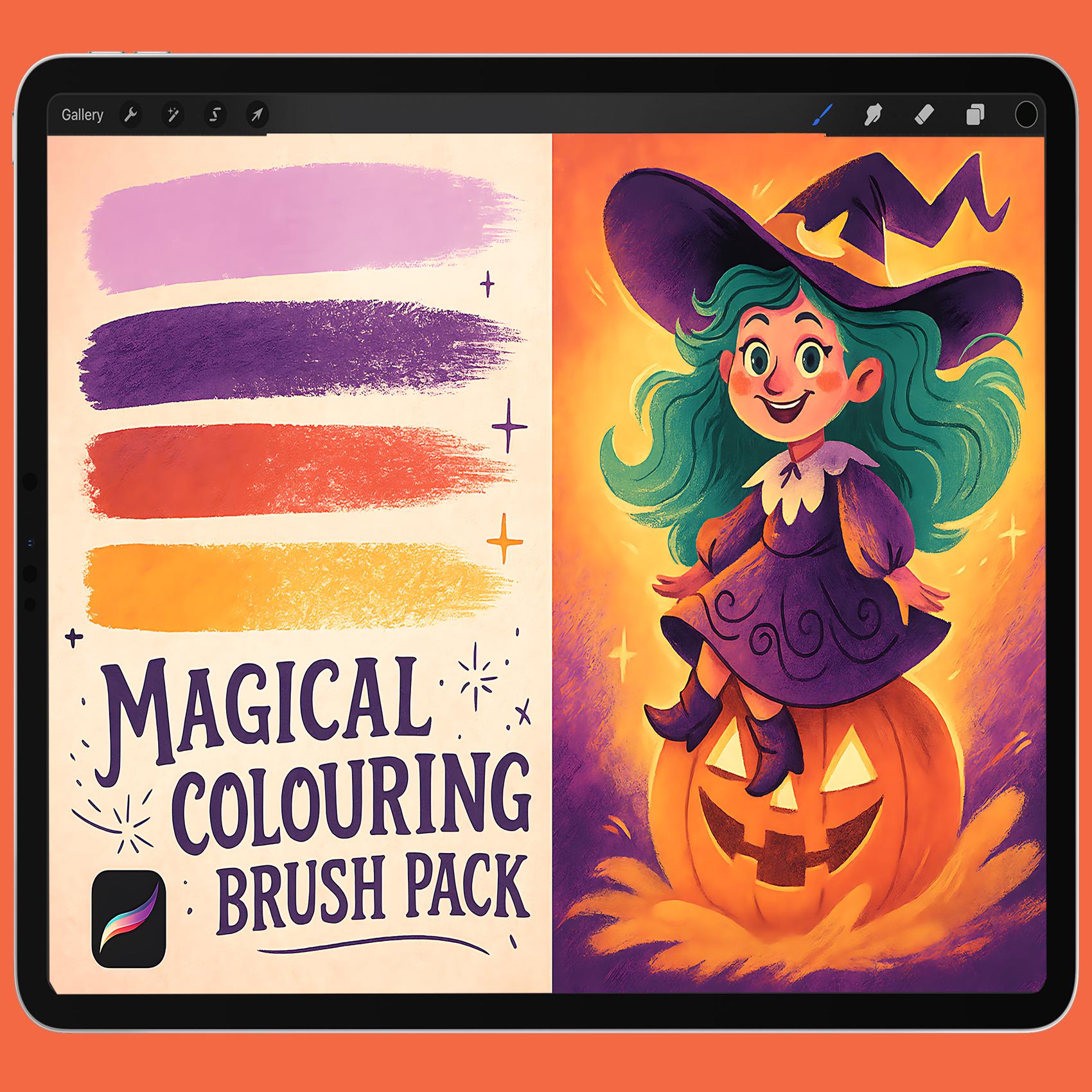 Procreate塗り絵ブラシセット:アルコールマーカー、鉛筆、コピック風シェーダー&紙テクスチャでほっこりiPadカラーリング