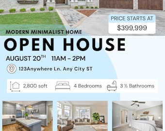 Open House Flyer Real Estate Template