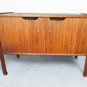 Mid Century Modern Walnut Cabinet by Jens Risom