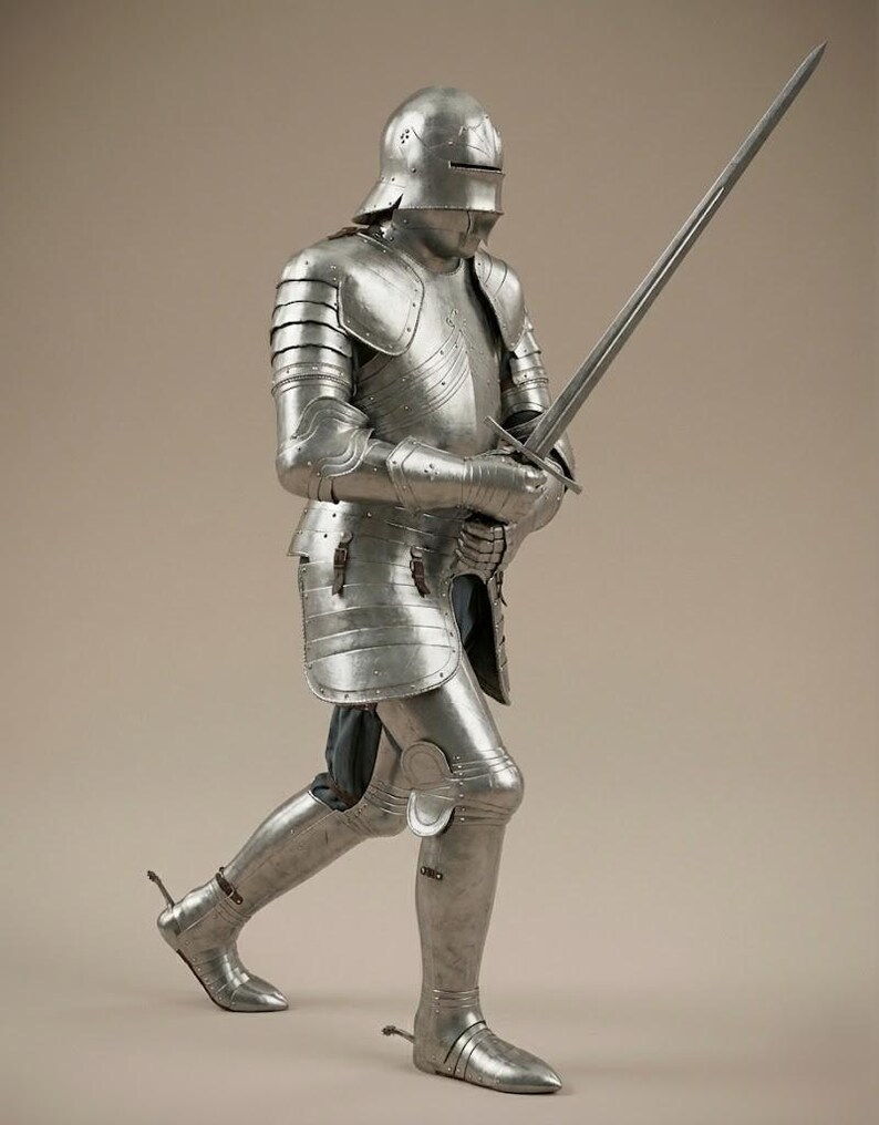 Medieval Knight Full Gothic Plate Armor Suit – Handmade Steel Cuirass ...