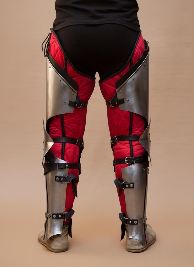 Medieval Polished Steel Knight Armor Pair of Leg Armor Cosplay,larp ...