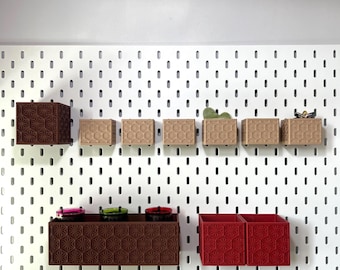 IKEA SKADIS Pegboard Containers/Storage Bins, craft room organization, accessories, aesthetic decoration, wall organizer, modular storage