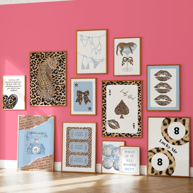 Y2k Cheetah Wall Art - Etsy