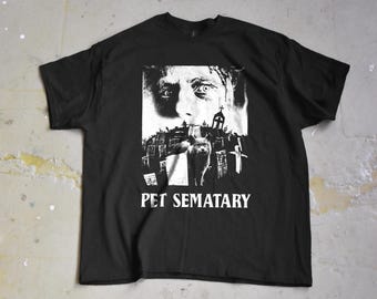 ペット・セメタリーTシャツ、スティーブン・キングホラー映画グラフィックTシャツ