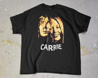 Trevco Carrie Silhouette T Shirt, Black Camiseta, Negro, 3XL Trevco Carrie Silhouette T Shirt, Black Camiseta, Negro, 3XL