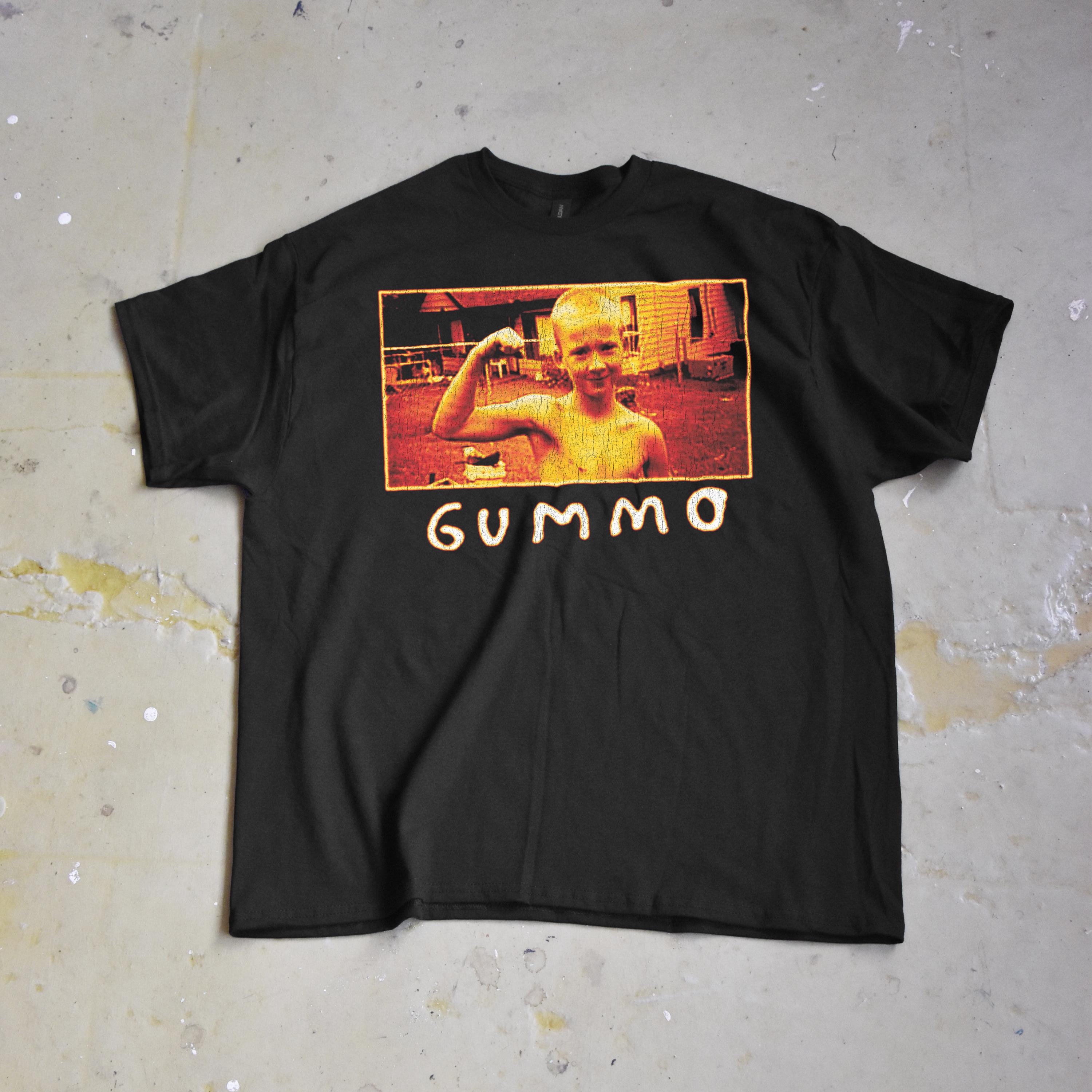 ガモTシャツ – 90年代のインディーズカルト映画、ダメージ加工デザイン 