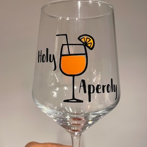 Aperol glass | Optionally with flowers | Wine glass | Aperol | Gift | Drink