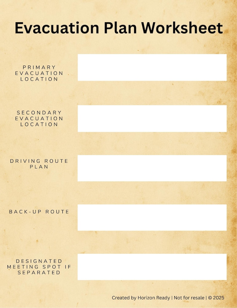 Instant Download Emergency Family Binder Printable PDF Planner Disaster ...