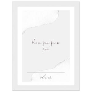 Viva devagar, mas com segurança | Arte inspiradora e minimalista para sua casa em impressões premium