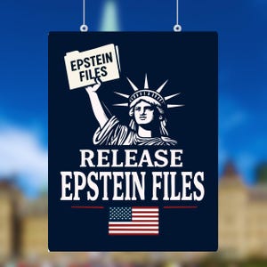 No Kings Rally Protest Sign, Epstein Files Anti Trump Yard Signs, Funny Protest Posters, Printable Protest Sign Download, 2025 Rally Signs