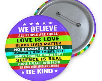 Anti-ICE Anti-Trump Protest Pin Button | Be Good Activist Pin | Pro-Immigrant Political Button for Rallies, Marches & Jackets