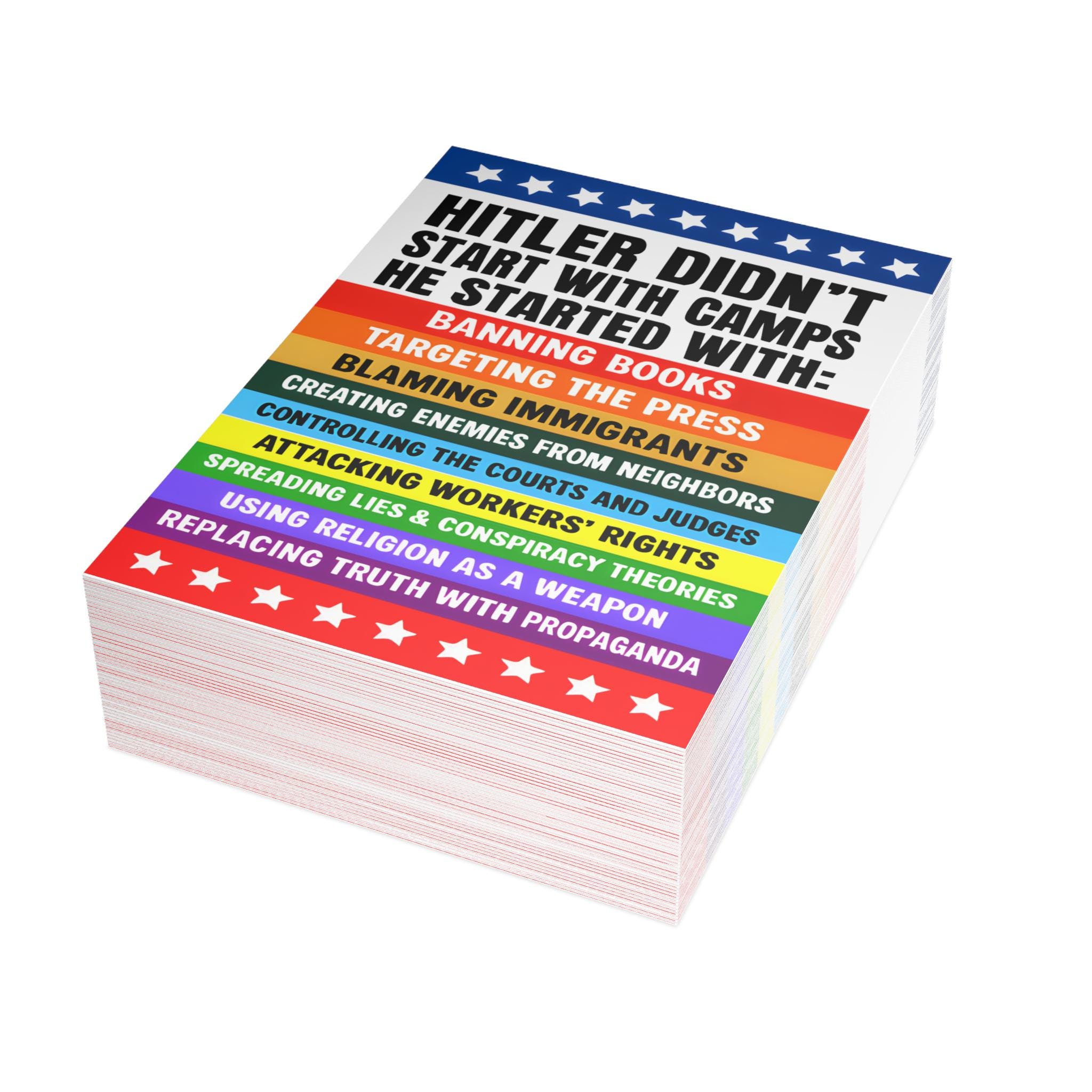 Protesting Plug Cards Anti-fascism Protest Postcard Bundle | History Warning Political ...
