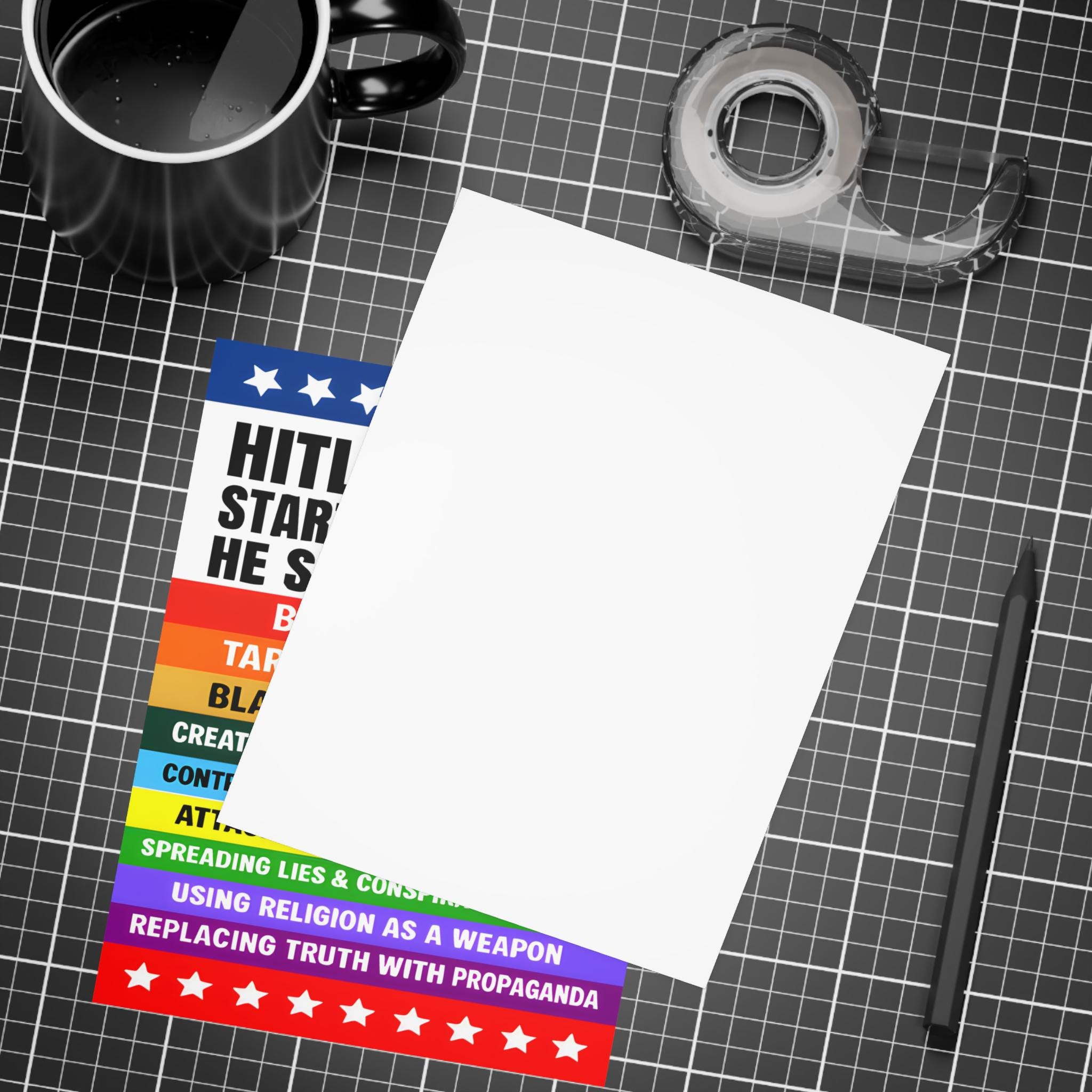 Anti-fascism Protest Postcard Bundle | History Warning Political ...