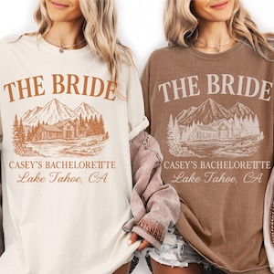 Custom Camping Bachelorette Shirts,Vintage Camp Bachelorette Shirt,Camp Bachelorette, Bridesmaid Party Shirt, Mountain Bride Tee Camp.