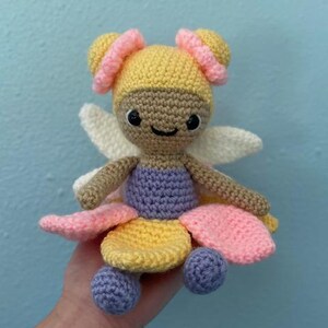 Handmade crochet plush fairy