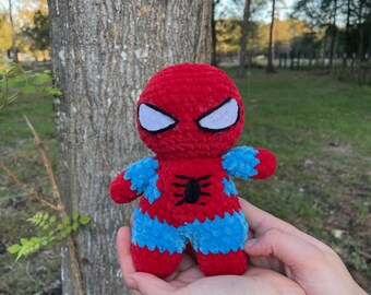 Spider hero handmade crochet plush doll