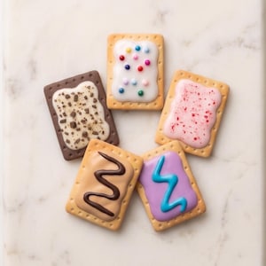Handmade Pop-Tart Magnets - Full Set of 5 or Individual - Miniature Food Art