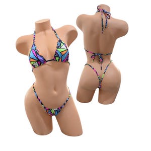 Micro Top + Break-away Bikini Sets- Exotic Dancewear ***5 COLORS***