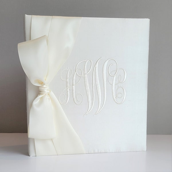 Monogrammed Wedding Memory Book