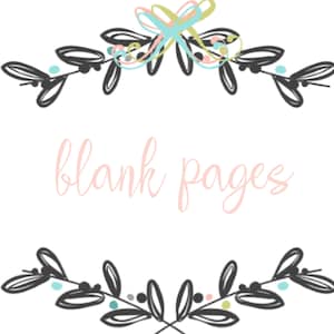 blank pages add on page