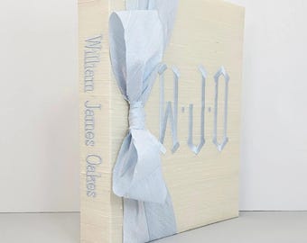 Baby Memory Book with Spine Monogram