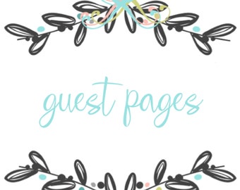 Baby Book  Extra Guest pages add on page