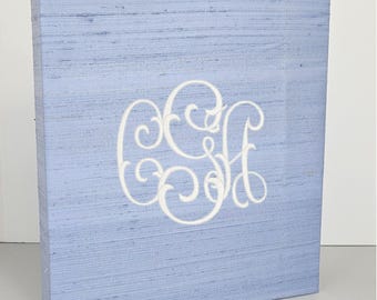 DISCONTINUED FABRIC BOOK - Denim Blue Silk