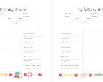 Printable DIY Back to School Interview Pages