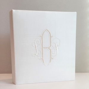 Monogrammed Wedding Memory Guest Book