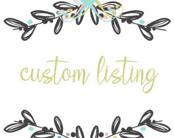 Custom Monogram Upcharge