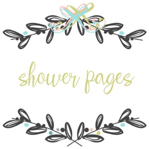 Baby Book Pages,  Extra shower pages add on page